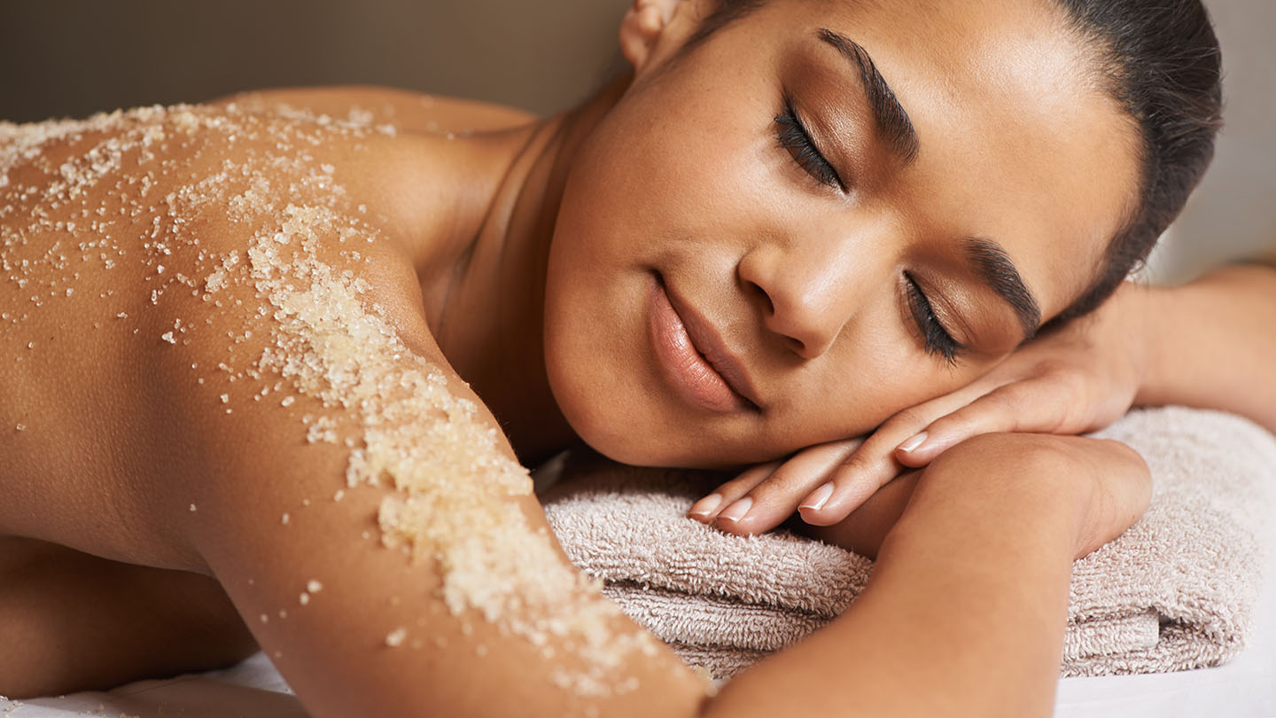 Closeup shot of a young woman relaxing during a spa treatment